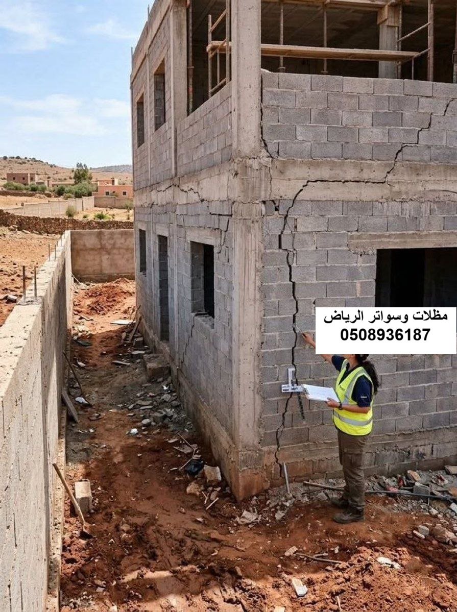 ترميم وتدعيم شروخ زوايا الجدران بالرياض حي العزيزية