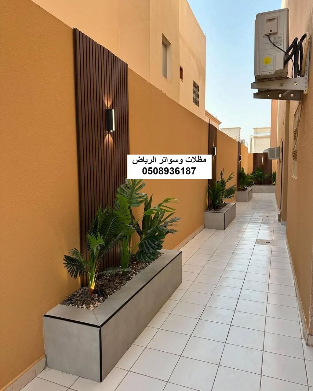 تصميم ممرات حدائق ديكورية بالرياض حي الياسمين